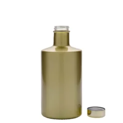 Bottiglia di vetro da 500 ml 'Caroline', oro, bocca: GPI 33