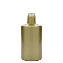 Bottiglia di vetro da 500 ml 'Caroline', oro, bocca: GPI 33