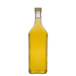 Bottiglia di vetro da 700 ml 'Caruso', rettangolare, bocca: PP 31,5
