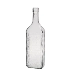 Bottiglia di vetro da 700 ml 'Caruso', rettangolare, bocca: PP 31,5