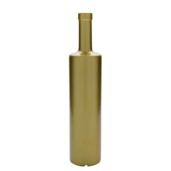 Bottiglia di vetro da 700 ml 'Centurio', oro, bocca: sughero