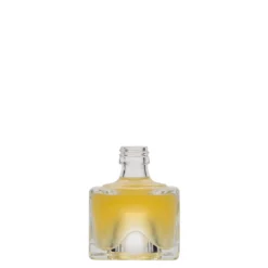Bottiglia di vetro da 40 ml 'Cocolores', quadrata, bocca: PP 18