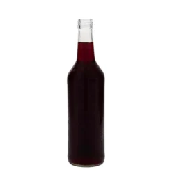 Bottiglia di vetro da 500 ml, collo dritto, bocca: PP 28