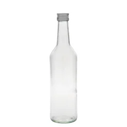 Bottiglia di vetro da 500 ml, collo dritto, bocca: PP 28