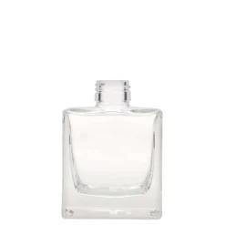 Bottiglia di vetro da 200 ml 'Cube', quadrata, bocca: PP 28