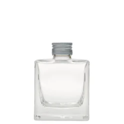 Bottiglia di vetro da 200 ml 'Cube', quadrata, bocca: PP 28
