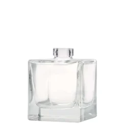 Bottiglia di vetro da 200 ml 'Cube', quadrata, bocca: sughero
