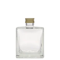 Bottiglia di vetro da 500 ml 'Cube', quadrata, bocca: PP 31,5