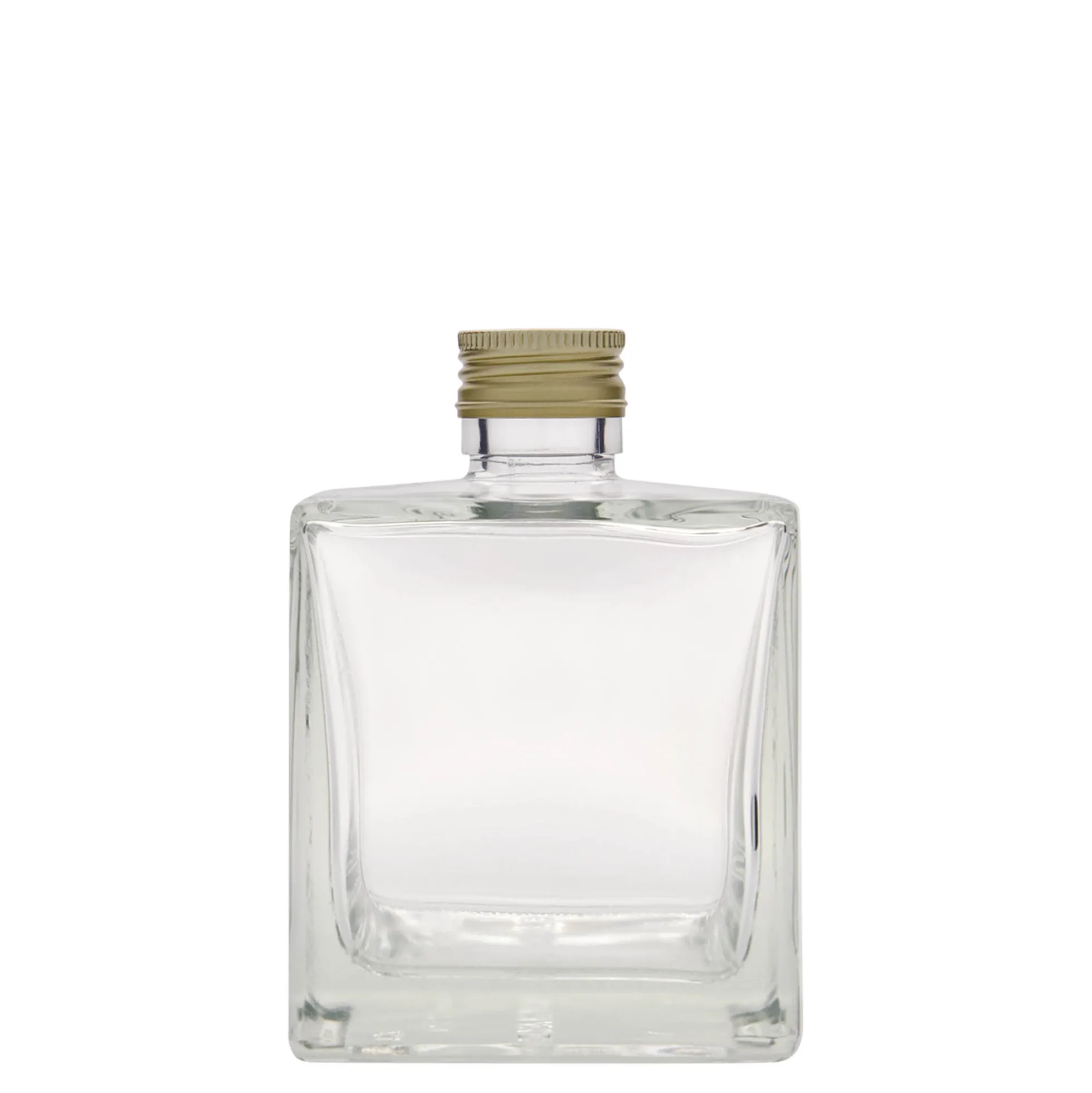 Bottiglia di vetro da 500 ml 'Cube', quadrata, bocca: PP 31,5