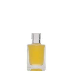 Bottiglia di vetro da 50 ml 'Cube', quadrata, bocca: sughero