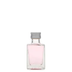 Bottiglia di vetro da 50 ml 'Cube', quadrata, bocca: PP 24