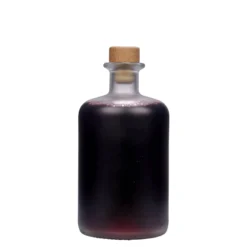 Bottiglia di vetro da 500 ml, da farmacista, ghiacciata, bocca: sughero
