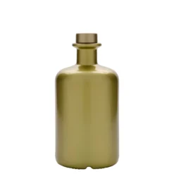Bottiglia di vetro da 500 ml, da farmacista, oro, bocca: sughero