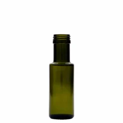 Bottiglia di vetro da 100 ml 'Dorica', verde antico, bocca: PP 31,5