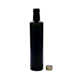 Bottiglia di vetro da 500 ml 'Dorica', verde antico, bocca: PP 31,5