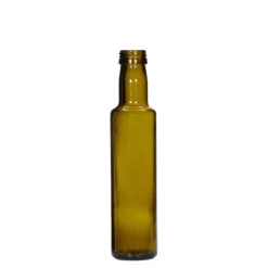 Bottiglia di vetro da 250 ml 'Dorica', verde antico, bocca: PP 31,5