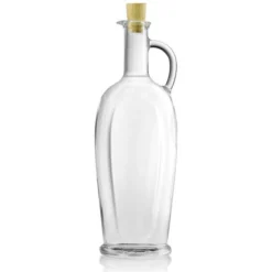 Bottiglia di vetro da 500 ml 'Eleganta', ovale, bocca: sughero