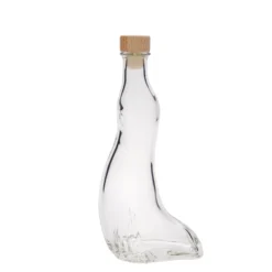 Bottiglia di vetro da 200 ml 'Foca', bocca: sughero