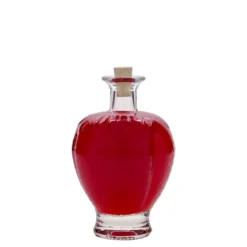 Bottiglia di vetro da 200 ml 'Fragola', bocca: tappo di sughero