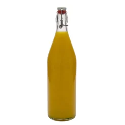 Bottiglia di vetro da 1.000 ml 'Giara', bocca: chiusura a gancio