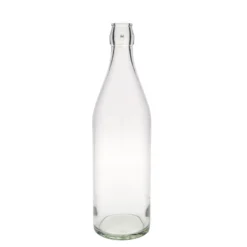 Bottiglia di vetro da 1.000 ml 'Giara', bocca: chiusura a gancio