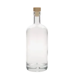 Bottiglia di vetro da 700 ml 'Linea Uno', bocca: sughero