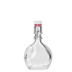 Bottiglia di vetro da 40 ml 'Lukas', ovale, bocca: chiusura a leva