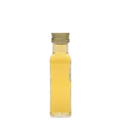 Bottiglia di vetro da 100 ml 'Marasca', quadrata, bocca: PP 31,5