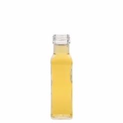 Bottiglia di vetro da 100 ml 'Marasca', quadrata, bocca: PP 31,5