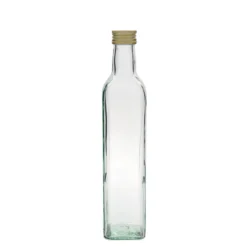 Bottiglia di vetro da 500 ml 'Marasca', quadrata, bocca: PP 31,5