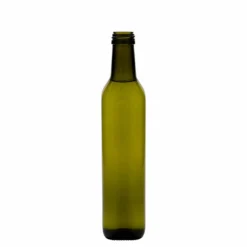 Bottiglia di vetro da 500 ml 'Marasca', quadrata, verde antico, bocca: PP 31,5