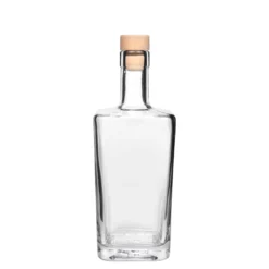 Bottiglia di vetro da 500 ml 'Noel', quadrata, bocca: sughero