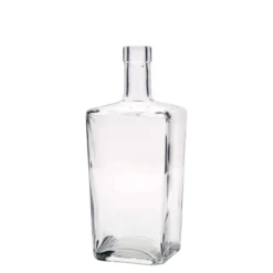 Bottiglia di vetro da 700 ml 'Noel', quadrata, bocca: sughero