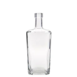 Bottiglia di vetro da 700 ml 'Noel', quadrata, bocca: sughero