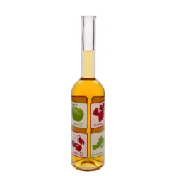 Bottiglia di vetro da 500 ml 'Opera', motivo: frutta, bocca: sughero