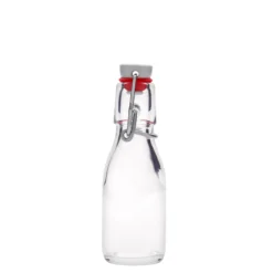 Bottiglia di vetro da 100 ml 'Paul', bocca: chiusura a gancio