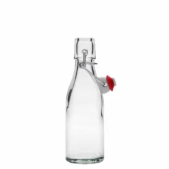 Bottiglia di vetro da 200 ml 'Paul', bocca: chiusura a leva