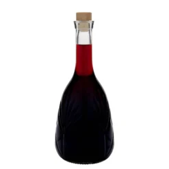 Bottiglia di vetro da 1.000 ml 'Reliefa', bocca: sughero