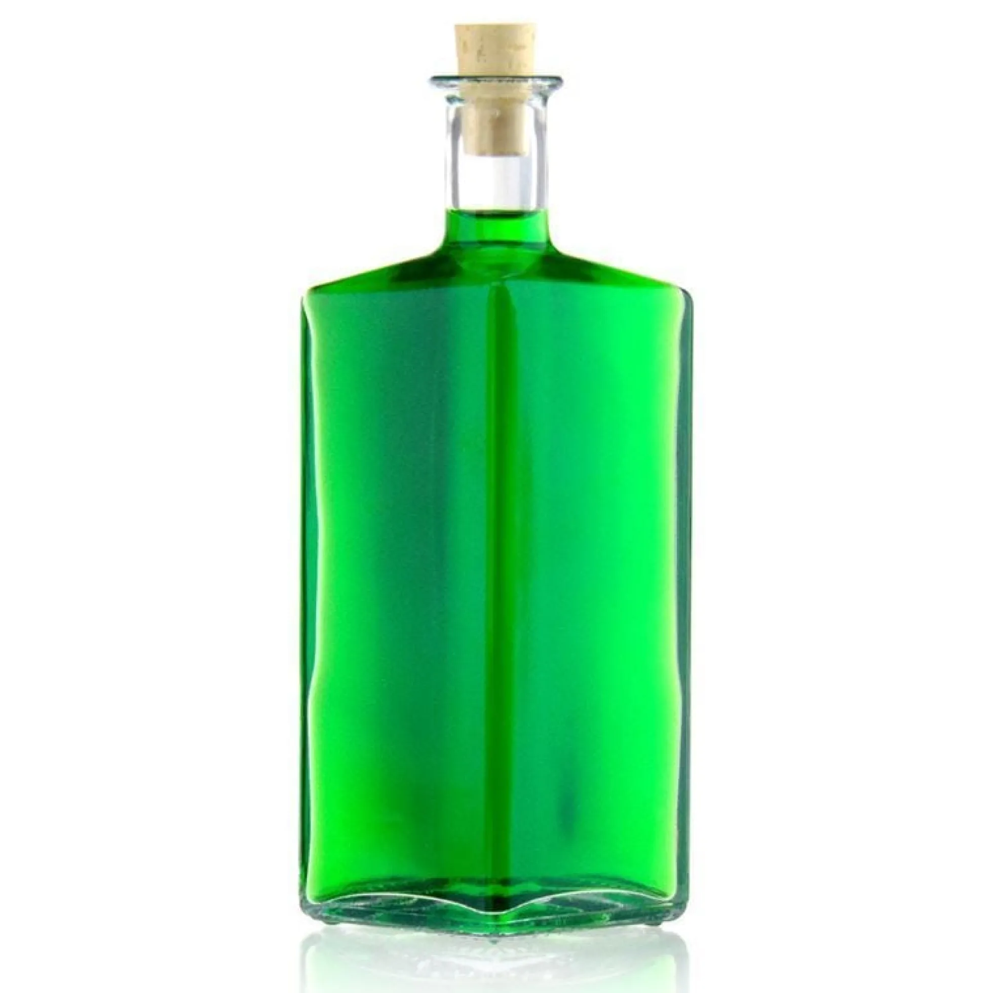 Bottiglia di vetro da 500 ml 'Riva', a forma di rombo, bocca: tappo in sughero