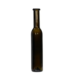 Bottiglia di vetro da 250 ml 'Rocky', verde antico, bocca: sughero