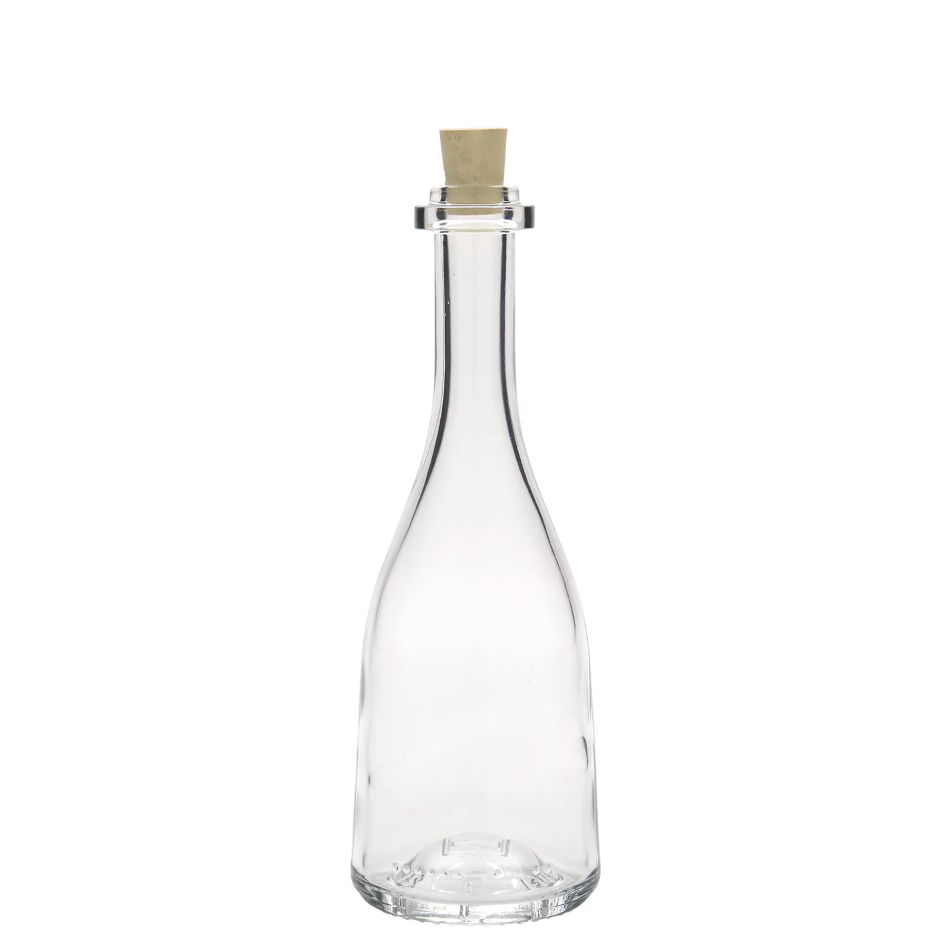 Bottiglia di vetro da 200 ml 'Rustica', bocca: sughero