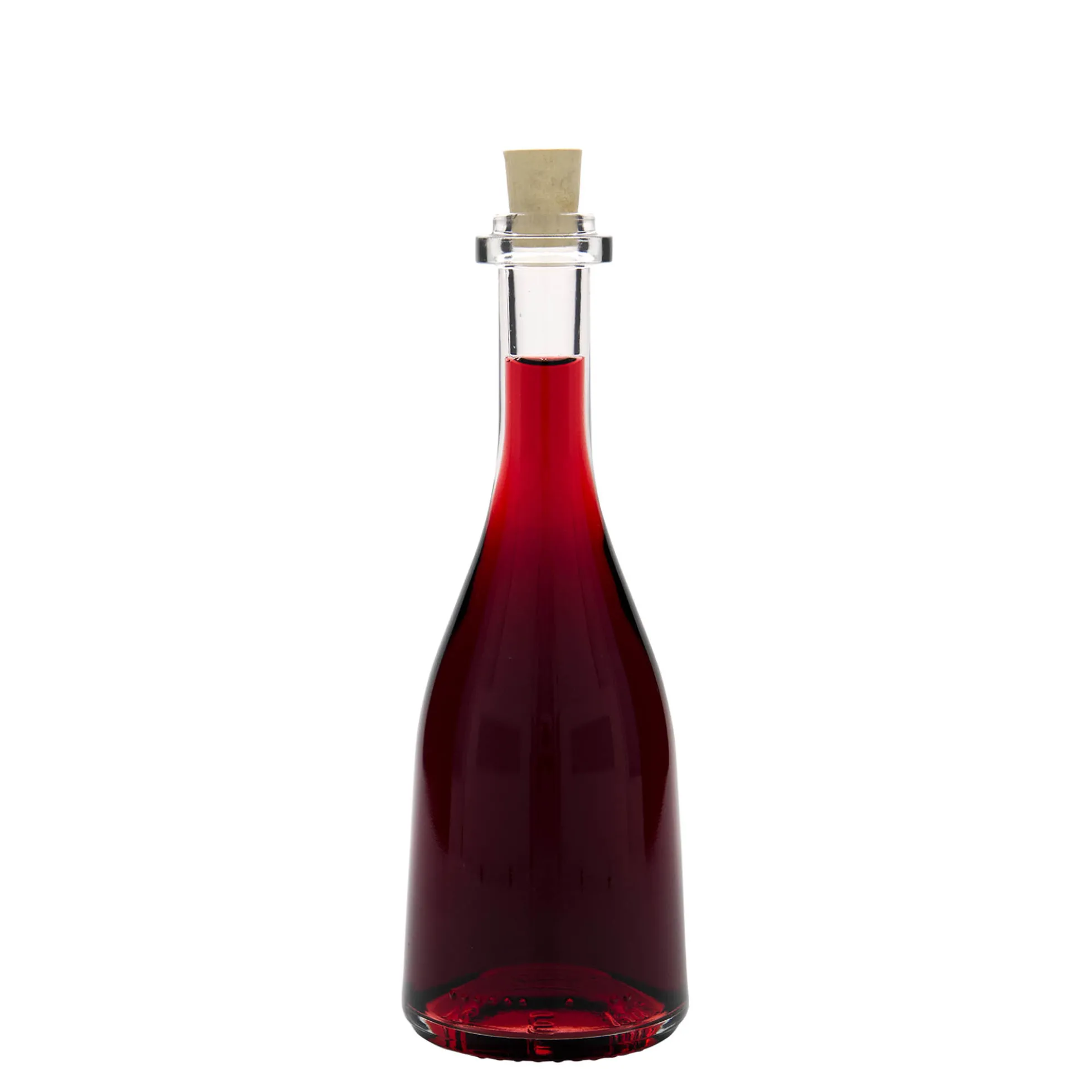 Bottiglia di vetro da 200 ml 'Rustica', bocca: sughero