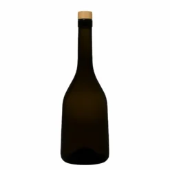 Bottiglia di vetro da 750 ml 'Rustica', verde antico, bocca: sughero