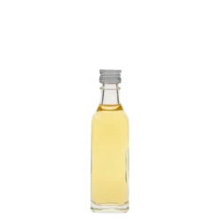 Bottiglia di vetro da 50 ml 'Siena', quadrata, bocca: PP 18