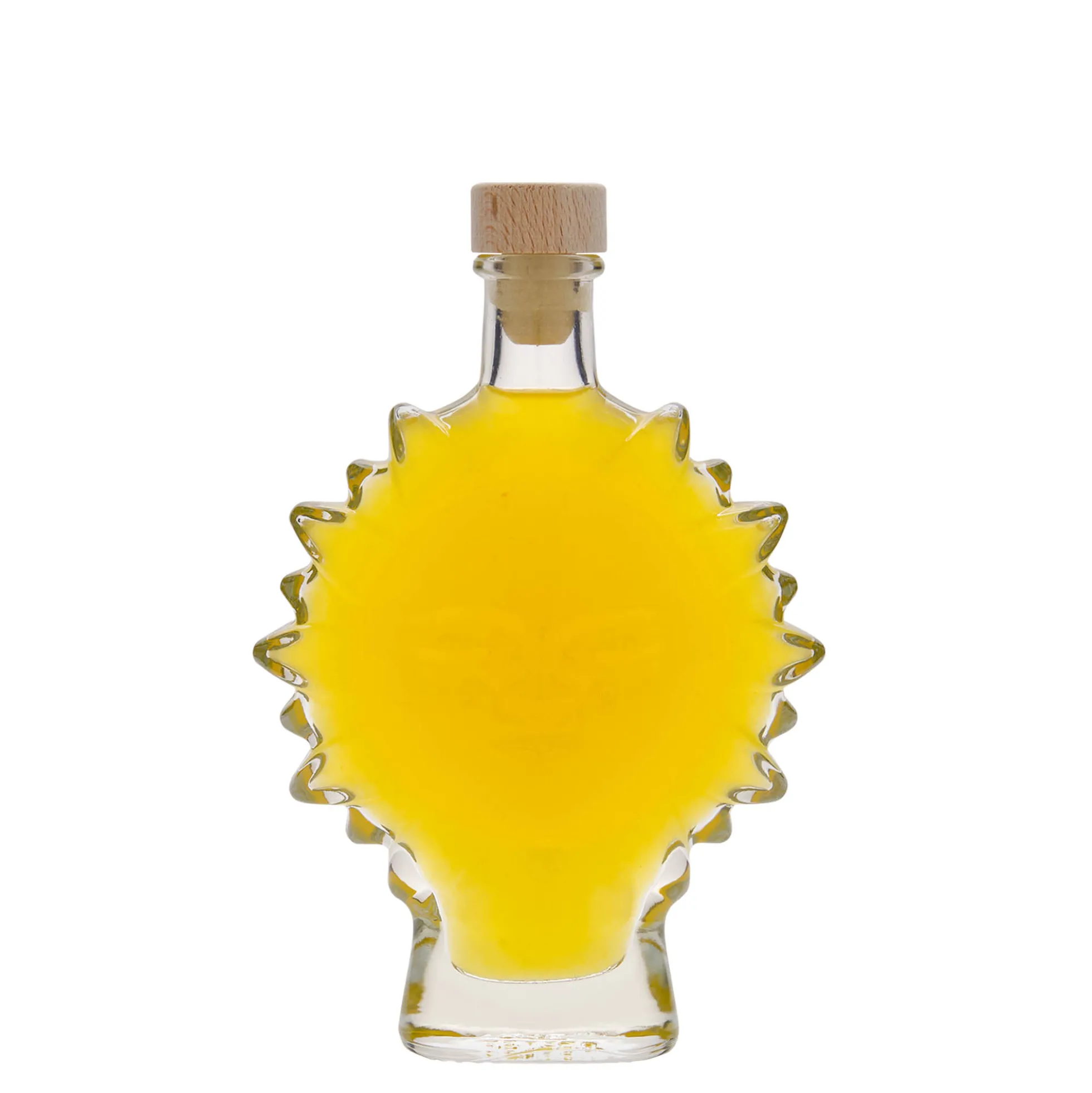 Bottiglia di vetro da 200 ml 'Sole', bocca: sughero