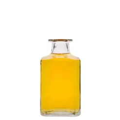 Bottiglia di vetro da 250 ml 'Torben', quadrata, bocca: sughero