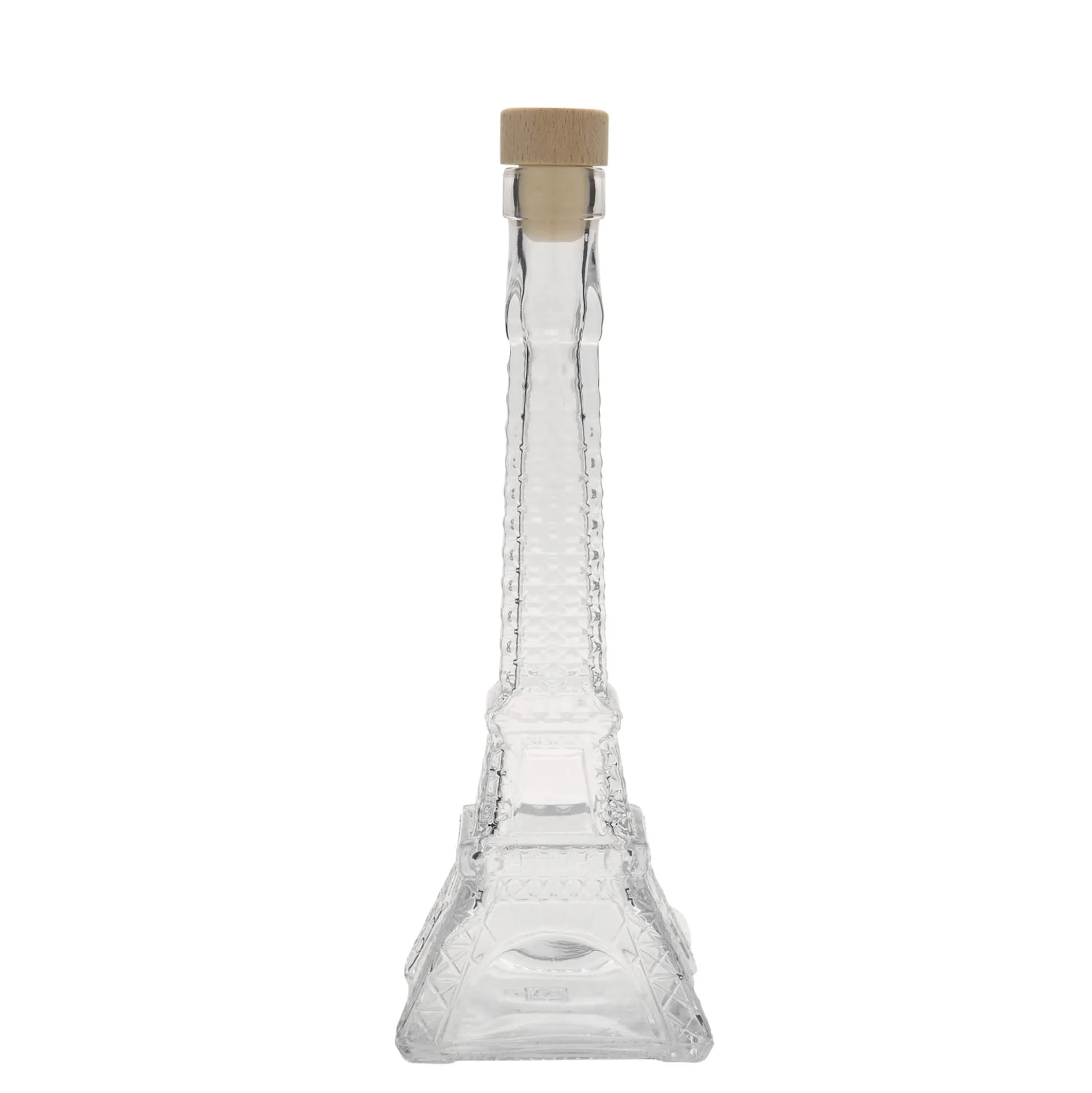 Bottiglia di vetro da 200 ml 'Torre Eiffel', bocca: sughero