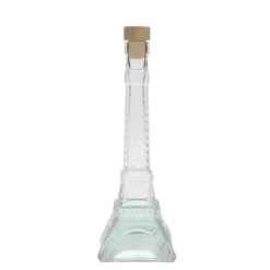 Bottiglia di vetro da 200 ml 'Torre Eiffel', bocca: sughero