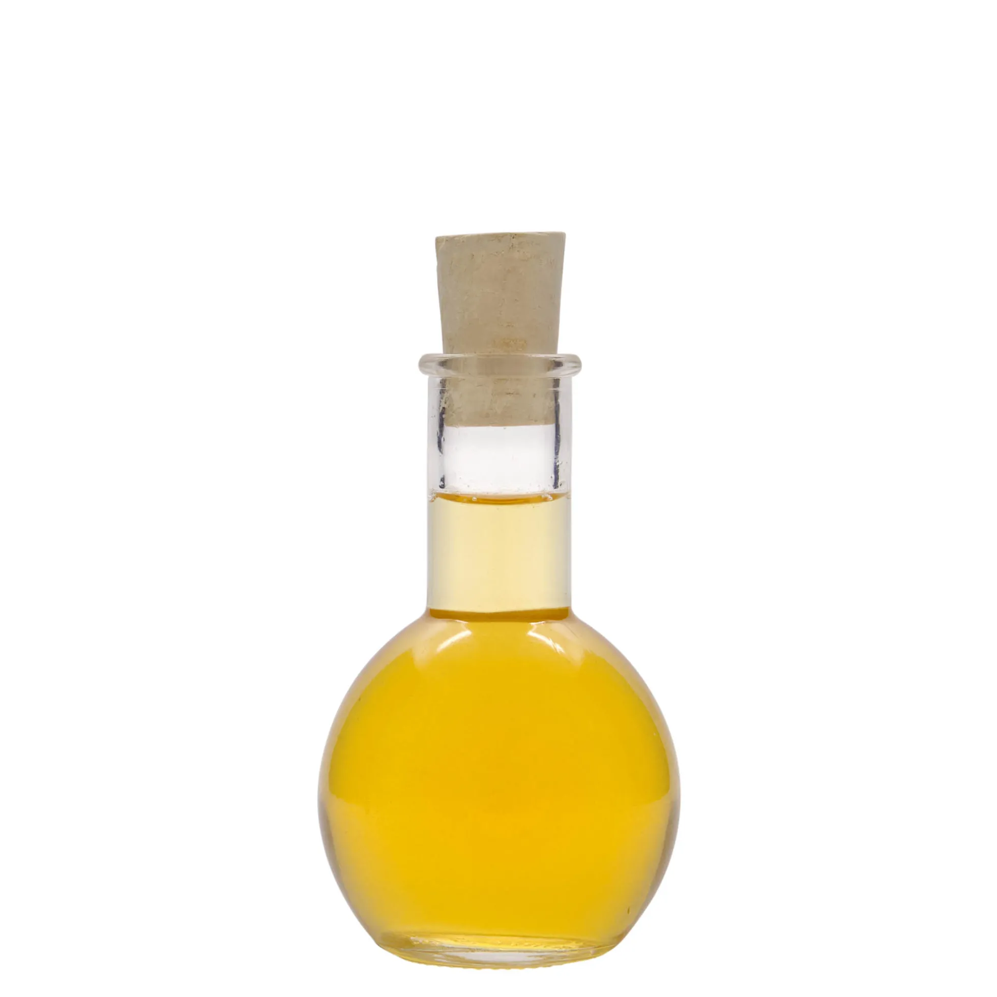 Bottiglia di vetro da 100 ml 'Tulipano', bocca: sughero