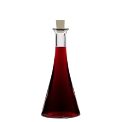 Bottiglia di vetro da 100 ml 'Veronica', semitonda, bocca: sughero
